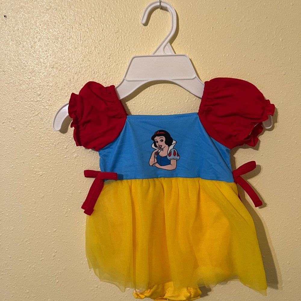 Snow White Inspired Kids Dress